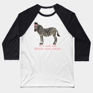 Floral Zebra Baseball T-Shirt